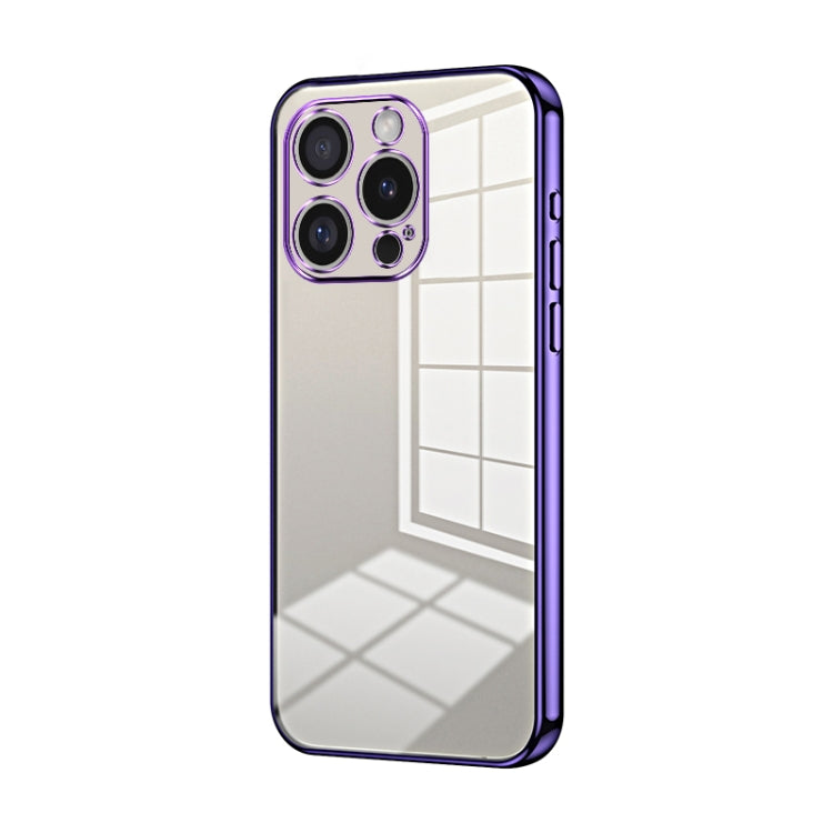 Transparent Plating Fine Hole Phone Case, For iPhone 16 Pro, For iPhone 16 Plus, For iPhone 16, For iPhone 15 Pro Max, For iPhone 15 Pro, For iPhone 15 Plus