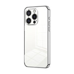 Transparent Plating Fine Hole Phone Case, For iPhone 16 Pro, For iPhone 16 Plus, For iPhone 16, For iPhone 15 Pro Max, For iPhone 15 Pro, For iPhone 15 Plus