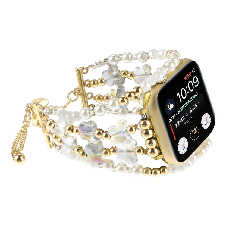 Butterfly Chain Bracelet Metal Watch Band, For Apple Watch Series 4 44mm, For Apple Watch Series 4 40mm, For Apple Watch Series 3 38mm, For Apple Watch Series 3 42mm, For Apple Watch Series 2 42mm, For Apple Watch Series 2 38mm, For Apple Watch 42mm   ...