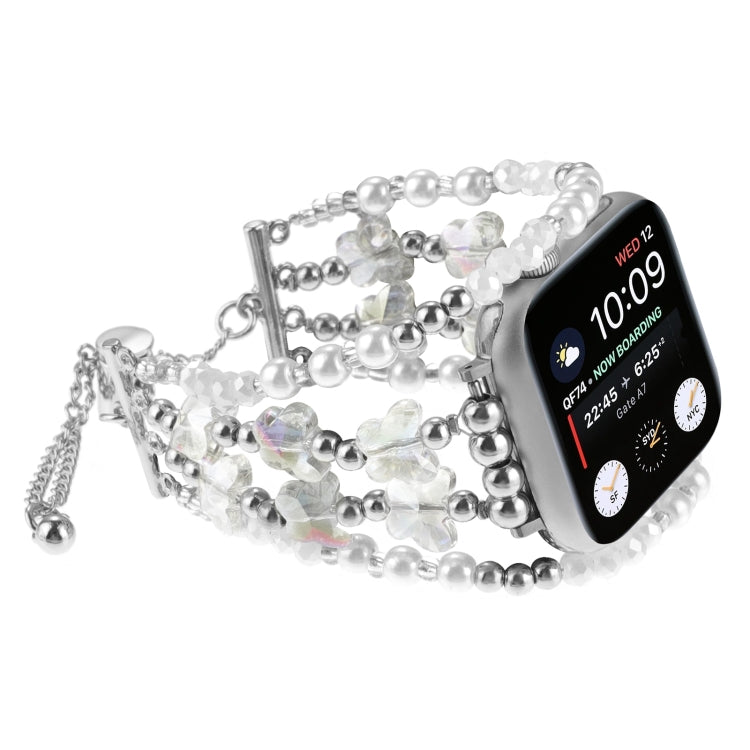 Butterfly Chain Bracelet Metal Watch Band, For Apple Watch Series 4 44mm, For Apple Watch Series 4 40mm, For Apple Watch Series 3 38mm, For Apple Watch Series 3 42mm, For Apple Watch Series 2 42mm, For Apple Watch Series 2 38mm, For Apple Watch 42mm   ...