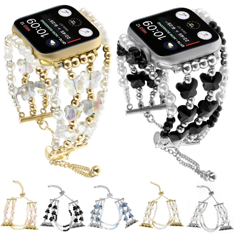 Butterfly Chain Bracelet Metal Watch Band, For Apple Watch Series 4 44mm, For Apple Watch Series 4 40mm, For Apple Watch Series 3 38mm, For Apple Watch Series 3 42mm, For Apple Watch Series 2 42mm, For Apple Watch Series 2 38mm, For Apple Watch 42mm   ...