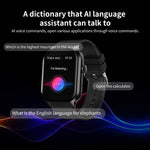 2.01 inch Milanese Steel Strap Bluetooth Call Smart Watch Support Heart Rate Monitoring / Non-invasive Blood Sugar, Milanese Steel Strap Gold