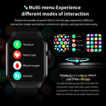 2.01 inch Milanese Steel Strap Bluetooth Call Smart Watch Support Heart Rate Monitoring / Non-invasive Blood Sugar, Milanese Steel Strap Gold