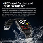 Smartwatch mit 2,01 Zoll Durchmesser, Lederarmband, Bluetooth-Anruffunktion, Herzfrequenzmessung/nicht-invasiver Blutzuckermessung, Lederarmband schwarz, Lederarmband braun