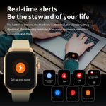 2.01 inch Silicone Strap Bluetooth Call Smart Watch Support Heart Rate Monitoring / Non-invasive Blood Sugar, Silicone Strap Black, Silicone Strap Light Yellow