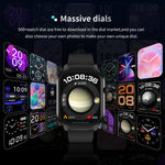 2.01 inch Silicone Strap Bluetooth Call Smart Watch Support Heart Rate Monitoring / Non-invasive Blood Sugar, Silicone Strap Black, Silicone Strap Light Yellow