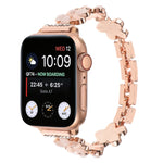 5-petaled Flower Zinc Alloy Chain Watch Band, For Apple Watch 42mm, For Apple Watch 38mm