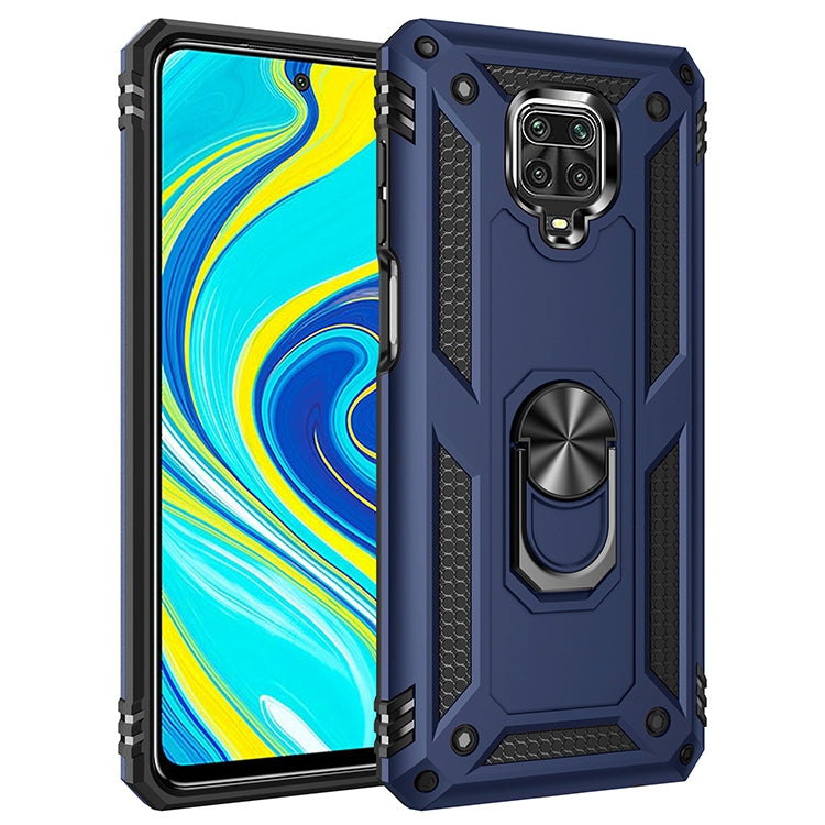 Shockproof TPU + PC Protective Case with 360 Degree Rotating Holder, For Xiaomi Redmi Note 9 Pro