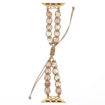 Heart Stones Drawstring Chain Watch Band, For Apple Watch 42mm, For Apple Watch 38mm