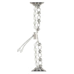 Pearl Chain Metal Bracelet Watch Band, For Apple Watch Series 5 44mm, For Apple Watch Series 5 40mm, For Apple Watch Series 4 44mm, For Apple Watch Series 4 40mm, For Apple Watch Series 3 38mm, For Apple Watch Series 3 42mm, For Apple Watch Series 2 42...