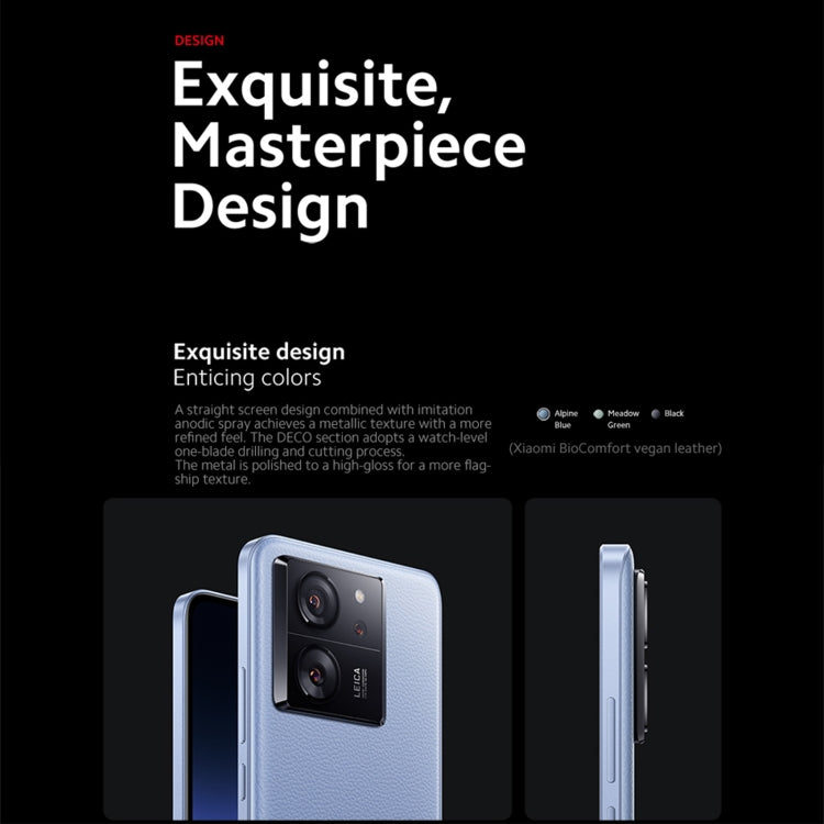 Xiaomi 13T Pro Global, 6.67 inch MIUI 14 MediaTek Dimensity 9200+ Octa Core 3.35GHz, NFC, Network: 5G, Leica Lens, 12GB+512GB