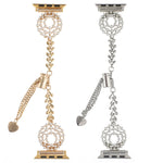 Pearl Round Zinc Alloy Chain Metal Watch Band, For Apple Watch 42mm, For Apple Watch 38mm