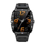 KT71 1.96 inch HD Square Screen Rugged Smart Watch Supports Bluetooth Calls/Sleep Monitoring/Blood Oxygen Monitoring
