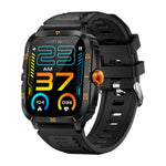 KT71 1.96 inch HD Square Screen Rugged Smart Watch Supports Bluetooth Calls/Sleep Monitoring/Blood Oxygen Monitoring