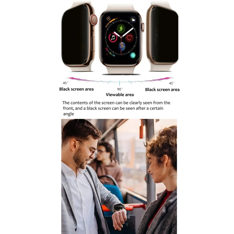 Anti-spy Watch Protective Film, For Apple Watch Series 6 / 5 / 4 / SE 2025 40mm, For Apple Watch Ultra 3 / 2 / 1 49mm, For Apple Watch 9 / 8 / 7 45mm, For Apple Watch 9 / 8 / 7 41mm