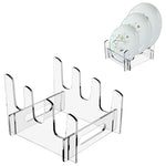 Acrylic Removable Plate Storage Rack Multi-layer Dish Drainer, 16.5 x 15.3 x 11.5cm, 21.6 x 15.3 x 12.5cm, 26.7 x 15.3 x 14cm
