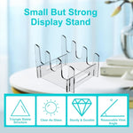 Acrylic Removable Plate Storage Rack Multi-layer Dish Drainer, 16.5 x 15.3 x 11.5cm, 21.6 x 15.3 x 12.5cm, 26.7 x 15.3 x 14cm