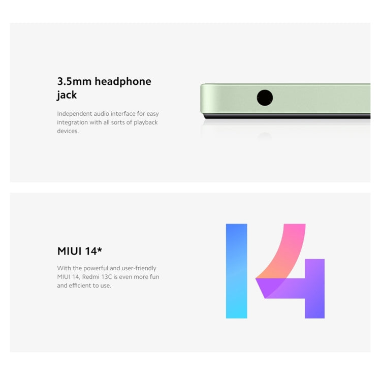Xiaomi Redmi 13C 5G,  6.74 inch MIUI 14 MediaTek Dimensity 6100+ Octa Core 2.2GHz, NFC, Network: 5G, Not Support Google Play, 4GB+128GB, 6GB+128GB, 8GB+256GB