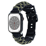 Dual-layer Braided Paracord Buckle Watch Band, For Apple Watch Series 4 44mm, For Apple Watch Series 4 40mm, For Apple Watch Series 3 38mm, For Apple Watch Series 3 42mm, For Apple Watch Series 2 42mm, For Apple Watch Series 2 38mm, For Apple Watch 42m...
