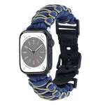 Dual-layer Braided Paracord Buckle Watch Band, For Apple Watch Series 4 44mm, For Apple Watch Series 4 40mm, For Apple Watch Series 3 38mm, For Apple Watch Series 3 42mm, For Apple Watch Series 2 42mm, For Apple Watch Series 2 38mm, For Apple Watch 42m...