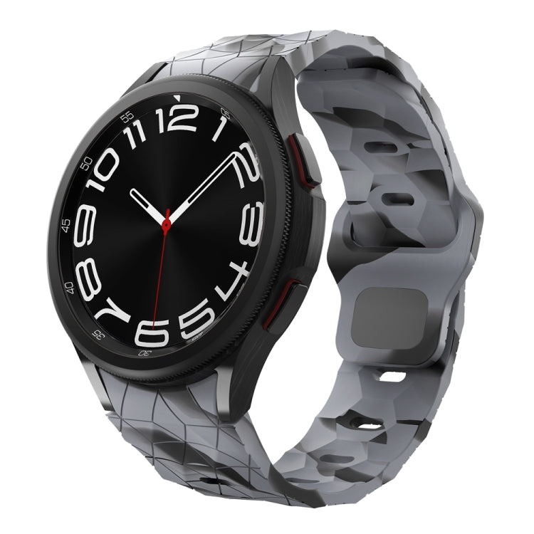 Football Pattern Reverse Buckle Silicone Watch Band, For Samsung Galaxy Watch 6 / 6 Classic