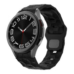 Football Pattern Reverse Buckle Silicone Watch Band, For Samsung Galaxy Watch 6 / 6 Classic