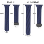Carbon Fiber Magnetic Black Buckle Watch Band, For Apple Watch 42mm, For Apple Watch 38mm