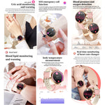 T86 Woman Health 1.27 inch Smart Watch, BT Call / Physiological Cycle / Heart Rate / Blood Pressure / Blood Glucose / SOS