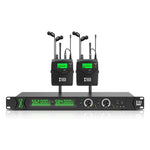 نظام مراقبة لاسلكي احترافي على المسرح XTUGA RW2090 بقناتين داخل الأذن 2 في 1، قابس أمريكي، قابس أوروبي، قابس أسترالي، قابس بريطاني