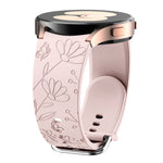 Butterfly Flower Embossed Silicone Watch Band, For Samsung Galaxy Watch 6
