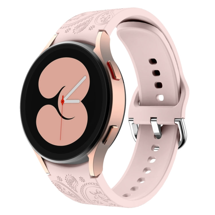 Ethnic Style Flowers Embossed Silicone Watch Band, For Samsung Galaxy Watch 6
