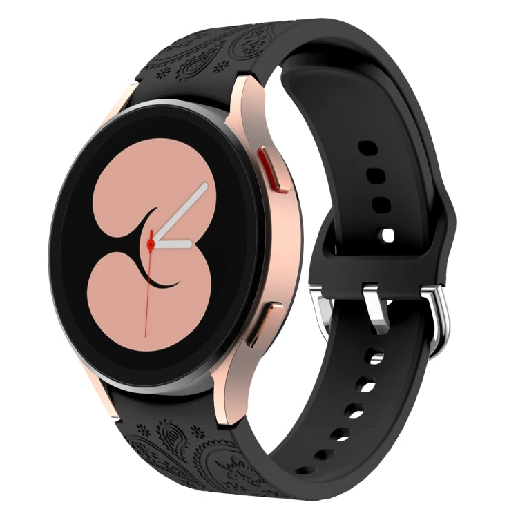 Ethnic Style Flowers Embossed Silicone Watch Band, For Samsung Galaxy Watch 6