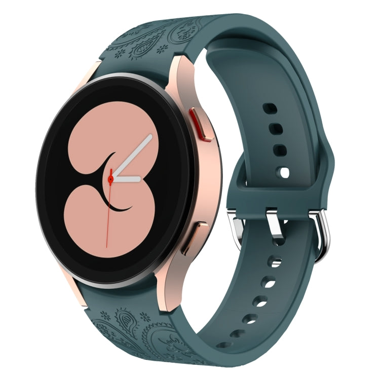 Ethnic Style Flowers Embossed Silicone Watch Band, For Samsung Galaxy Watch 6