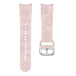 Sunflower Pattern Embossed Silicone Watch Band, For Samsung Galaxy Watch 6