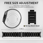 Three Bead Stainless Steel Metal Watch Band, For Samsung Galaxy Watch 6 / 5 / 4