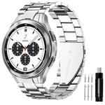 Three Bead Stainless Steel Metal Watch Band, For Samsung Galaxy Watch 6 / 5 / 4