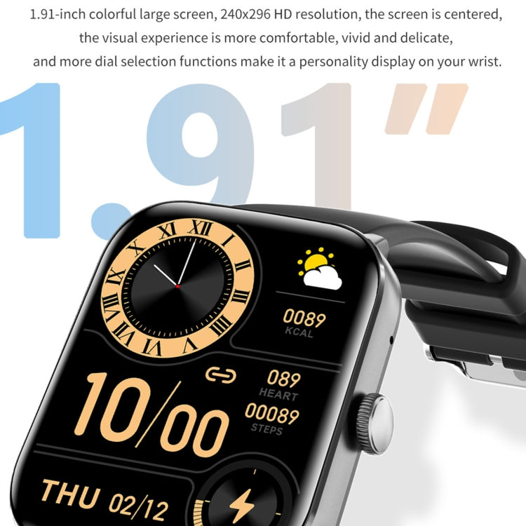 QS11 1.91 inch BT5.2 Smart Sport Watch, Support Sleep / Heart Rate / Blood Oxygen / Blood Pressure Health Monitor