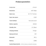 QS11 1.91 inch BT5.2 Smart Sport Watch, Support Sleep / Heart Rate / Blood Oxygen / Blood Pressure Health Monitor