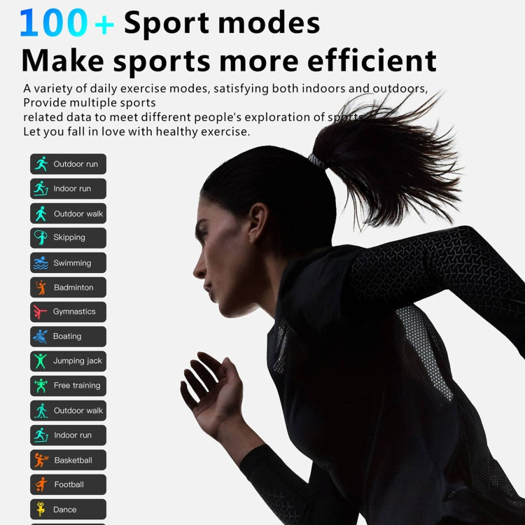 QX7 Pro 2,0 Zoll BT5.2 Smartwatch, unterstützt Bluetooth-Anrufe / Schlafüberwachung / Blutzuckermessung / Blutsauerstoffmessung / Temperaturmessung / Herzfrequenzmessung / Blutdruckmessung