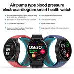 S22 Air Pump Blood Pressure Testing ECG Health Smart Watch, 1.39 inch Round Screen