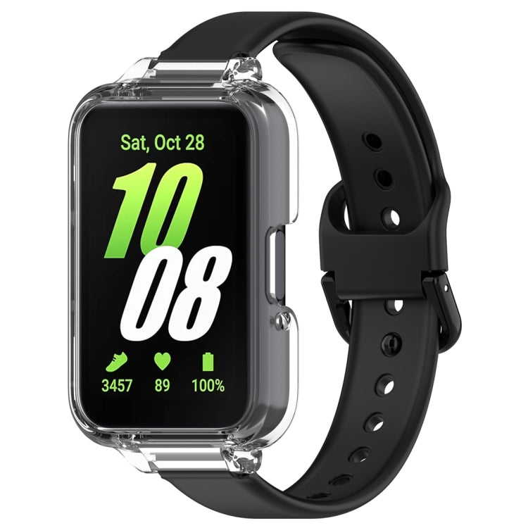 Half Coverage PC Watch Case + Silicone Watch Band Set, For Samsung Galaxy Fit 3