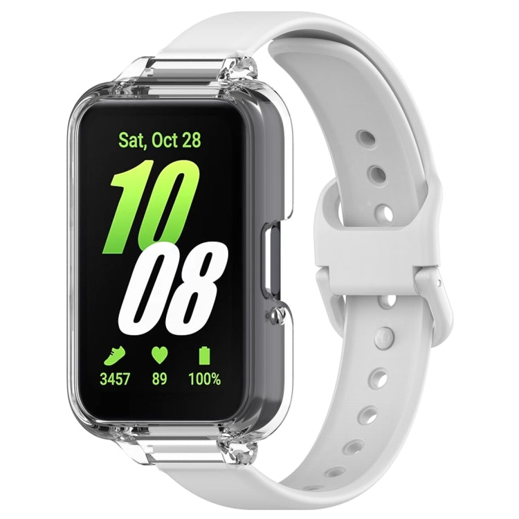 Half Coverage PC Watch Case + Silicone Watch Band Set, For Samsung Galaxy Fit 3