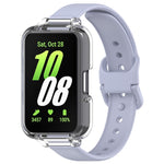 Half Coverage PC Watch Case + Silicone Watch Band Set, For Samsung Galaxy Fit 3