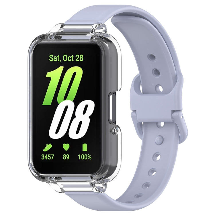 Half Coverage PC Watch Case + Silicone Watch Band Set, For Samsung Galaxy Fit 3