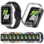 Half Coverage PC Watch Case + Silicone Watch Band Set, For Samsung Galaxy Fit 3