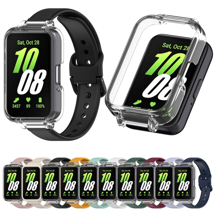 Half Coverage PC Watch Case + Silicone Watch Band Set, For Samsung Galaxy Fit 3