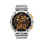 AK59 1.43 inch AMLOED Round Screen Steel Strap Smart Watch