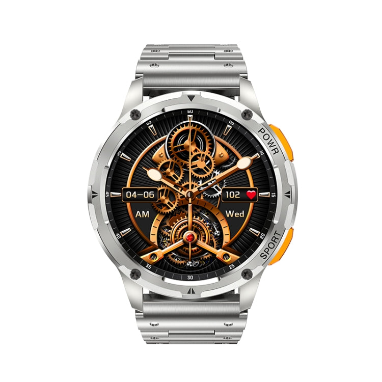 AK59 1.43 inch AMLOED Round Screen Steel Strap Smart Watch