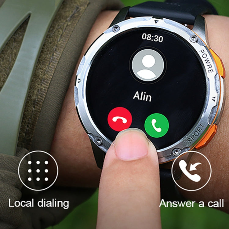AK59 1.43 inch AMLOED Round Screen Steel Strap Smart Watch