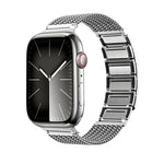 Magnetic Clasp Braided Chain Stainless Steel Watch Band, For Apple Watch 42mm, For Apple Watch 38mm